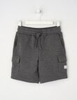 Mac & Ellie Cargo Knit Short, Dark Smoke product photo View 04 S