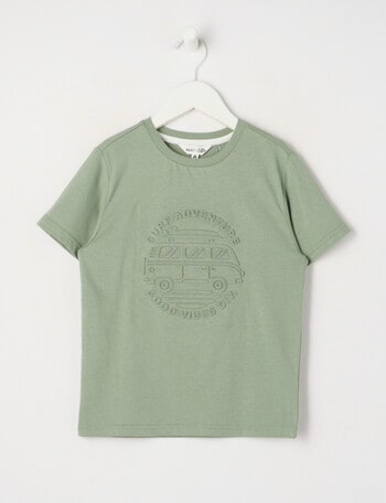 Mac & Ellie Deboss Van Short Sleeve Tee, Moss product photo