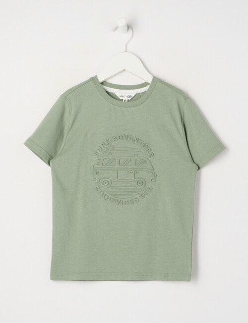 Mac & Ellie Deboss Van Short Sleeve Tee, Moss product photo
