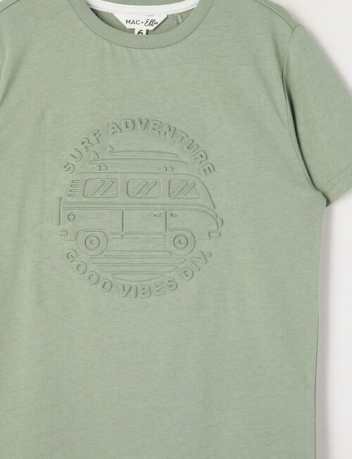 Mac & Ellie Deboss Van Short Sleeve Tee, Moss product photo View 02 L