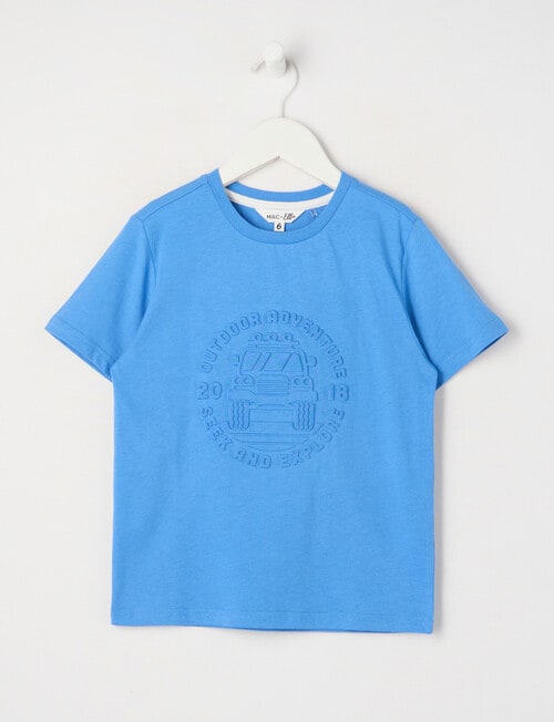 Mac & Ellie Deboss Jeep Short Sleeve Tee, Sea product photo