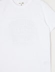 Mac & Ellie Deboss Digger Short Sleeve, White product photo View 02 S