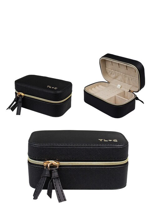 Tender Love + Carry Rectangle Jewellery Box, Black product photo