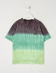 Mac & Ellie Tie Dye Short Sleeve Box Tee, Smoke product photo