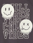 Mac & Ellie Glow Chill Vibes Short Sleeve Tee, Smoke product photo View 02 S