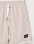Mac & Ellie Basketball Knit Short, Stone product photo View 03 S