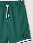 Mac & Ellie Basketball Knit Short, Green product photo View 03 S