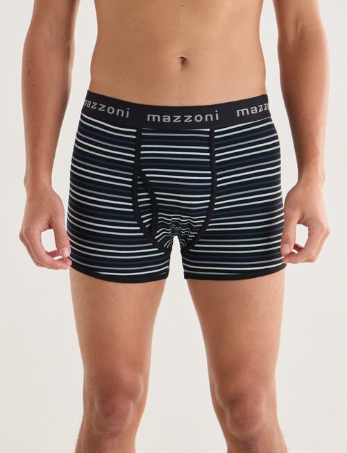 Mazzoni Open Front Stripe Trunk, 2-Pack, Sage Stripe & Plain Black product photo View 02 L