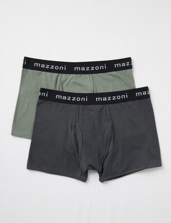 Mazzoni Open Front Plain Trunk, 2-Pack, Charcoal & Sage product photo
