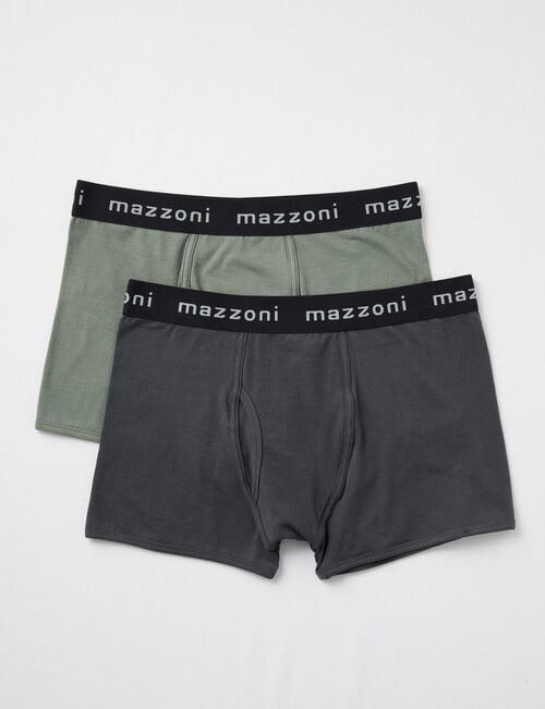 Mazzoni Open Front Plain Trunk, 2-Pack, Charcoal & Sage product photo