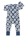 Bonds Wondersuit Mini Hibiscus Breeze Zippy, Blue product photo View 02 S