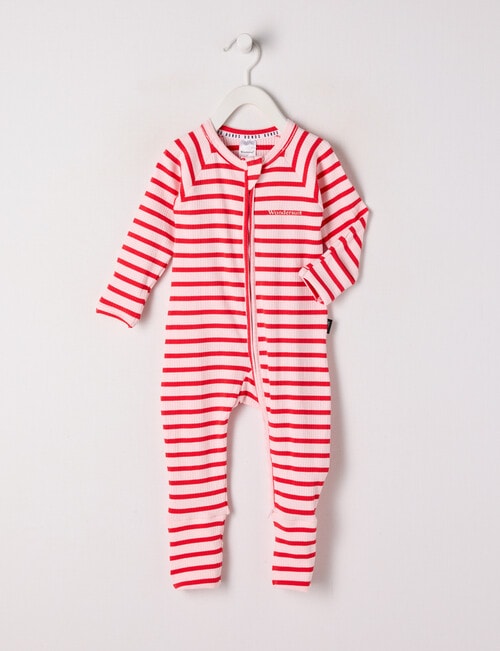 Bonds Wondersuit Wide Rib Zippy, Flamenco product photo