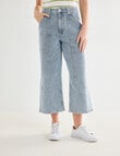 Denim Republic Utility Crop Jean, Light Wash product photo