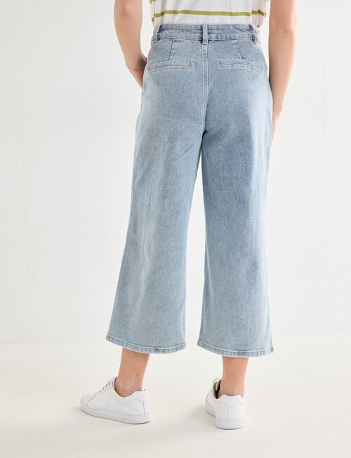 Denim Republic Utility Crop Jean, Light Wash product photo View 02 L