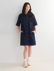 Denim Republic Shirt Dress, Rinse product photo