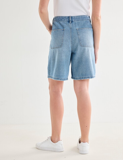 Denim Republic Baggy Jort, Light Wash product photo View 02 L
