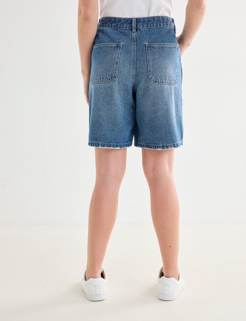 Denim Republic Baggy Jort, Mid Wash product photo View 02 L