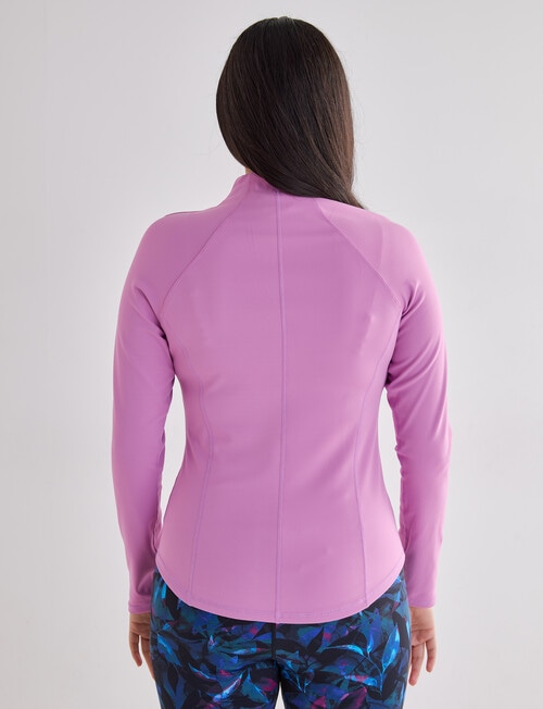 Superfit Zip Up Top, Cosmetic Pink product photo View 02 L