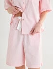 Mineral Sleep Bermuda Short PJ Set, Crystal Pink product photo View 05 S