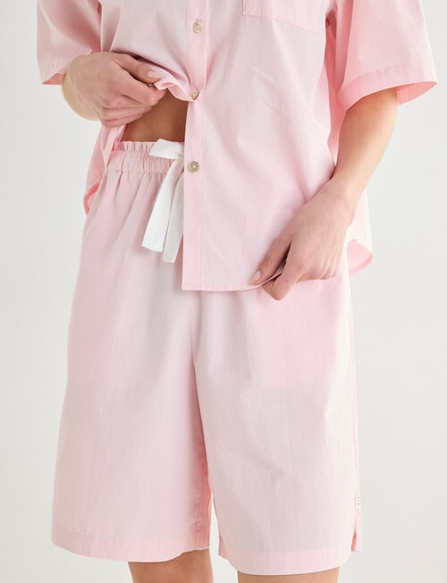 Mineral Sleep Bermuda Short PJ Set, Crystal Pink product photo View 05 L