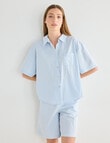 Mineral Sleep Bermuda Short PJ Set, Sky Blue product photo