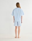 Mineral Sleep Bermuda Short PJ Set, Sky Blue product photo View 02 S