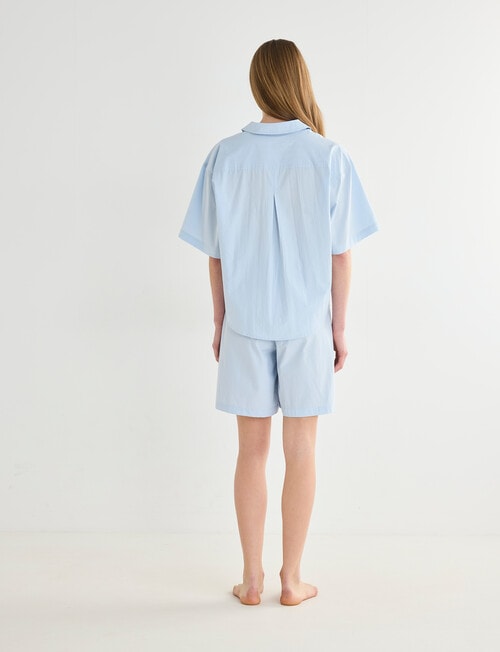 Mineral Sleep Bermuda Short PJ Set, Sky Blue product photo View 02 L