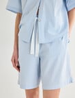 Mineral Sleep Bermuda Short PJ Set, Sky Blue product photo View 04 S