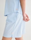 Mineral Sleep Bermuda Short PJ Set, Sky Blue product photo View 05 S