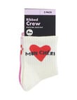 Bonds Stay Ons Crew Socks, 3-Pack, Marscapone, Blossom & Blush product photo View 03 S