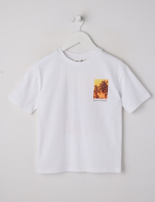 Mac & Ellie Palm Tree Short Sleeve Tee, White product photo