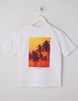 Mac & Ellie Palm Tree Short Sleeve Tee, White product photo View 02 S