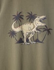 Mac & Ellie 3D Dino Short Sleeve Tee, Moss product photo View 02 S
