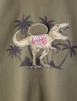 Mac & Ellie 3D Dino Short Sleeve Tee, Moss product photo View 03 S