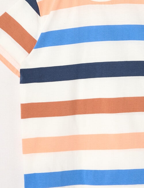 Mac & Ellie Stripe Short Sleeve Tee, Mandarin product photo View 02 L