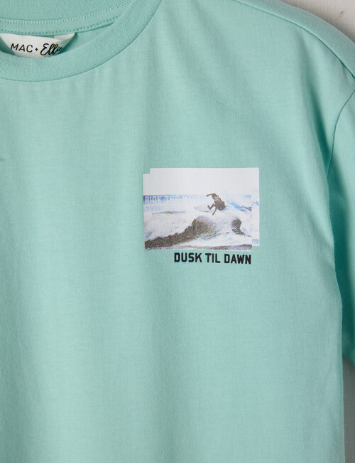 Mac & Ellie Surf Photo Short Sleeve Tee, Lake product photo View 03 L