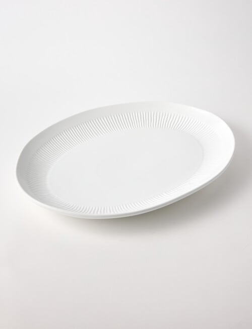 Bosa Mist Oval Serving Platter, 50cm, White product photo View 02 L