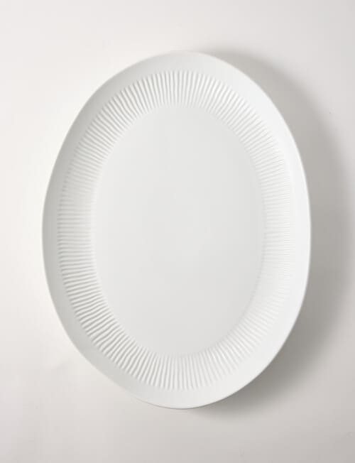 Bosa Mist Oval Serving Platter, 50cm, White product photo View 04 L
