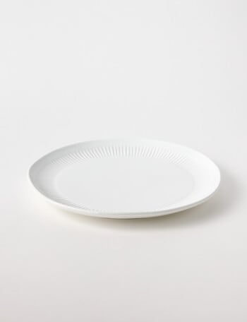 Bosa Mist Round Serving Platter, 33cm, White product photo