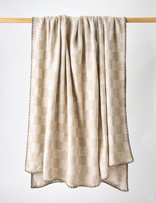 M&Co Chex Cotton Throw product photo View 02 L