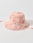 Teeny Weeny Flower Bucket Hat, Pale Peach product photo
