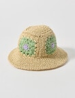 Teeny Weeny Crochet Paper Hat, Natural product photo