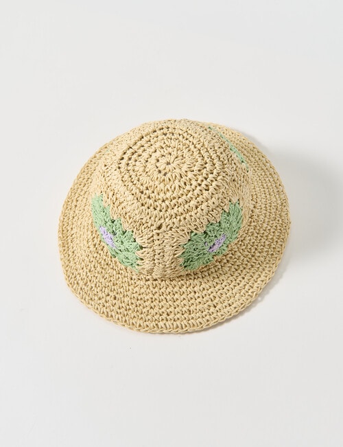Teeny Weeny Crochet Paper Hat, Natural product photo View 03 L