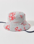 Teeny Weeny Digger Reversible Bucket Hat, Grey Marle product photo