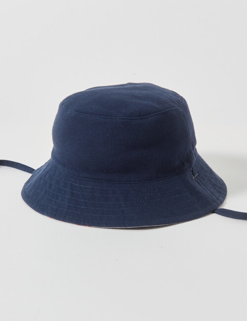 Teeny Weeny Digger Reversible Bucket Hat, Grey Marle product photo View 02 L