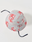 Teeny Weeny Digger Reversible Bucket Hat, Grey Marle product photo View 05 S