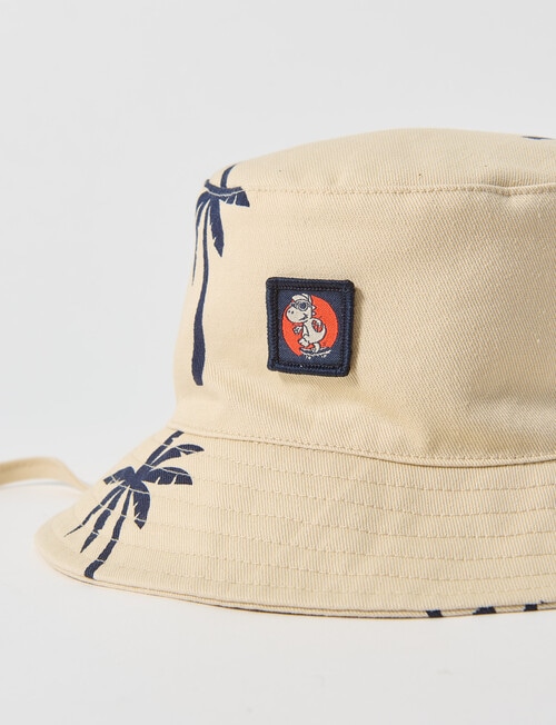 Teeny Weeny Palm Tree Bucket Hat, Stone product photo View 02 L