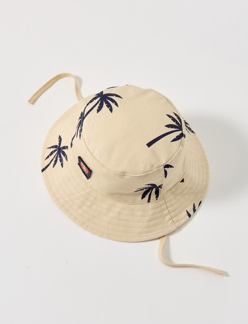 Teeny Weeny Palm Tree Bucket Hat, Stone product photo View 03 L