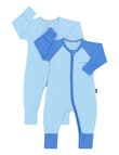Bonds Wondersuit Hot Zippy, Blue Note, 2-Pack product photo