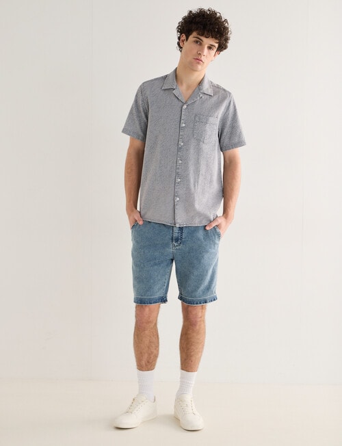 Tarnish Bahama Textured Shirt, Light Blue product photo View 03 L